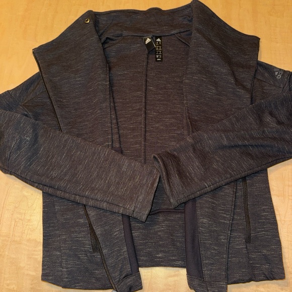 Adidas Charcoal Zip-Up sweatshirt - Picture 3 of 5